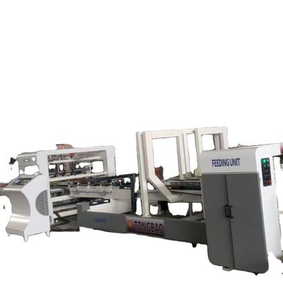 Máquina de colagem automática de cartão de papelão de pasta de caixa pequena e ondulada