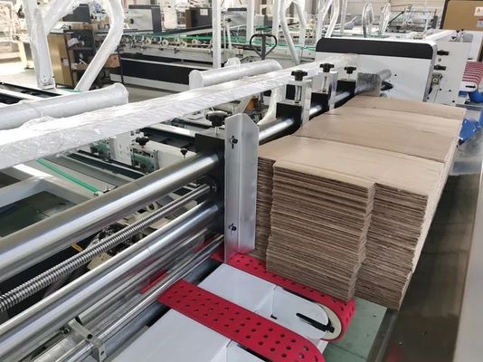 Máquina de colagem de pasta totalmente automática profissional para caixas de cartão onduladas
