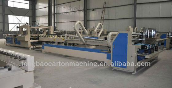 Material de embalagem de plástico Tongbao Máquina de colagem automática para caixas de cartão ondulado 100 p/min